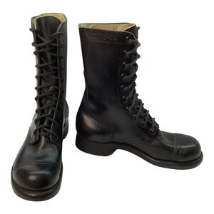 NWOT‎ Vintage 60s BF Goodrich Leather Combat Boots Men's Size 5 = Women's Size 7